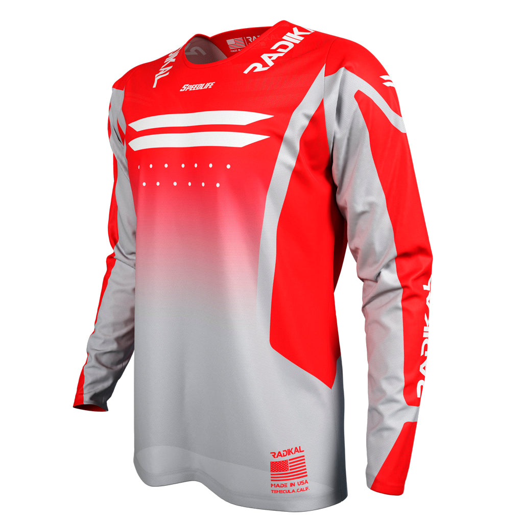 FACTORY COLLECTION RED GREY JERSEY